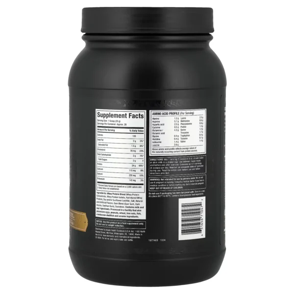 Supplement Facts Nitro Tech Whey Gold Muscletech 24g proteina perfil aminoacidos 28 servicios