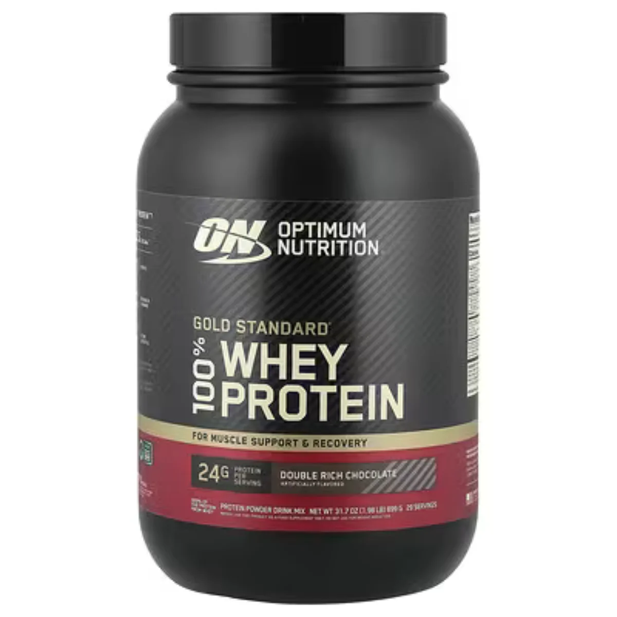 3 (1) Gold Standard 100% Whey Protein Optimum Nutrition 24g proteina double rich chocolate 899g 29 servicios