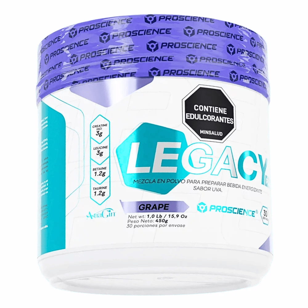 Legacy_Plus_Grape_450_gr_Proscience_Mis_Vitaminas_Producto Legacy Plus 50 servicios - Imagen 1