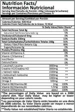 Tabla nutricional Smart Gainer Pro science