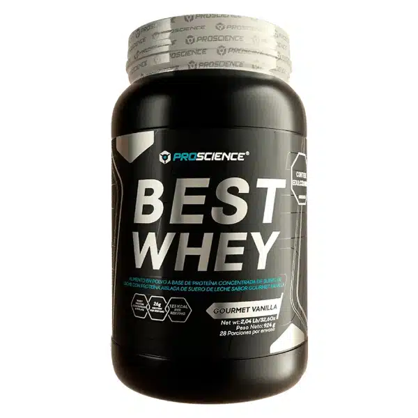 Esta es el suplemento de proteína de Proscience Best Whey