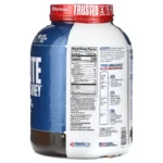 Nutrition Facts Elite Whey Dymatize 25g proteina perfil aminoacidos EAAs glutamina 63 servicios