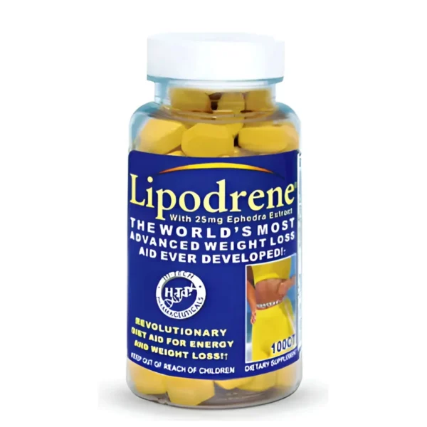 Lipodrene Hi-Tech Pharmaceuticals 25mg efedra extracto perdida peso energia revolucionario 100 tabletas