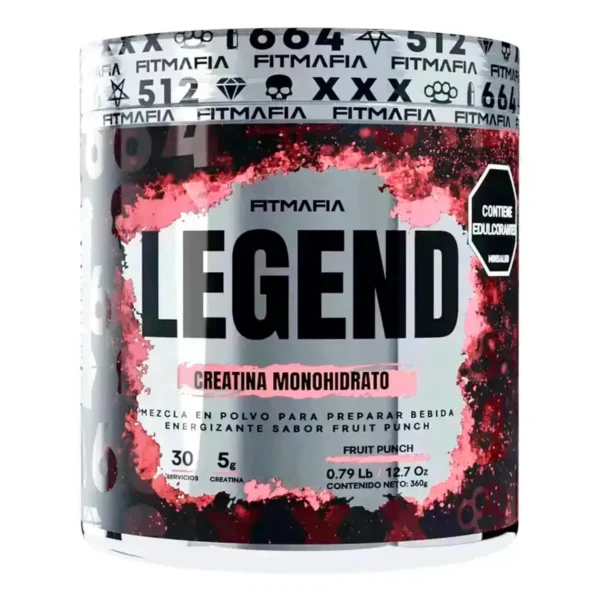 Legend Creatina Monohidrato Fitmafia 5g creatina fruit punch 360g 30 servicios suplemento deportivo