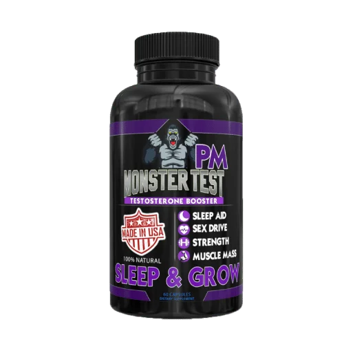 Monster Test PM Angry Supplements testosterone booster nocturno 60 tabletas
