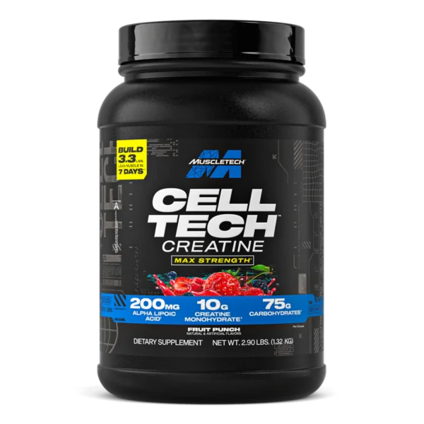 Cell Tech Creatine Max Strength Muscletech 10g creatina monohidrato acido lipoico fruit punch 1.32kg