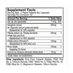 Supplement Facts Alpha Test Muscletech zinc fenugreek tribulus shilajit boron broccoli 120 capsulas