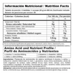 Nitro Shock Nutramerican aminoacidos ramificados BCAA glutamina 8g frutos rojos 520g 26 porciones